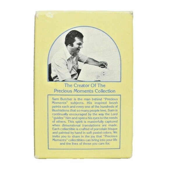 Enesco Precious Moments Love Covers All Vintage Collectible Porcelain Thimble - Picture 7 of 9